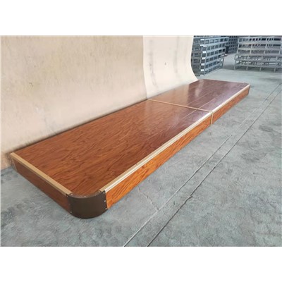 一利(YILI)教室教學地臺演講臺培訓臺鋼木質圓角斜角直角演出站臺舞蹈臺YL-G1105